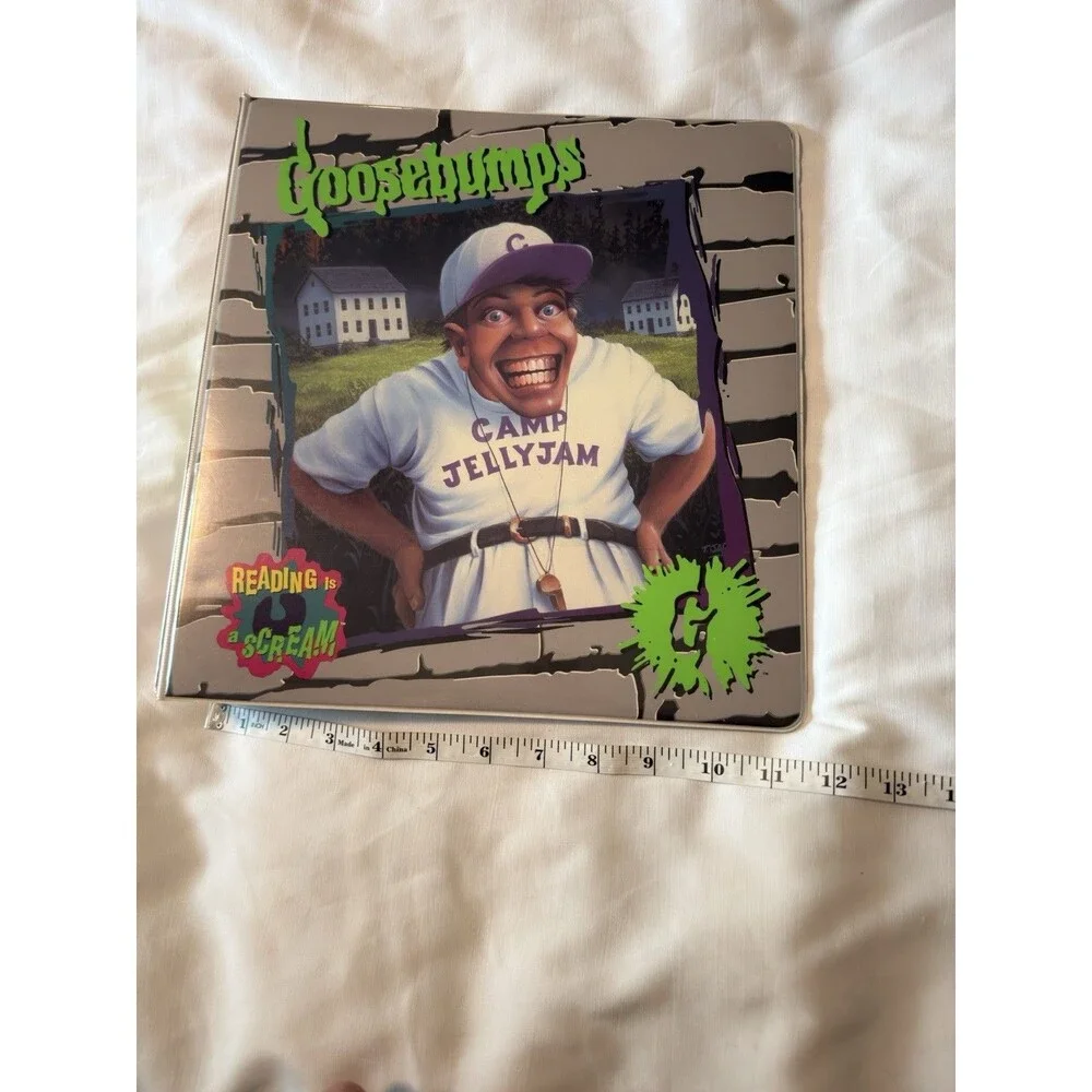 Goosebumps Camp Jellyjam #33 Vintage 3 Ring Binder 90s R.L. Stine Vintage Rare